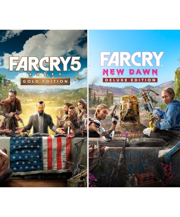 Far Cry 5 Gold Edition + Far Cry New Dawn Deluxe Edition Ultimate Bundle EMEA Ubisoft Connect Ubisoft Key 